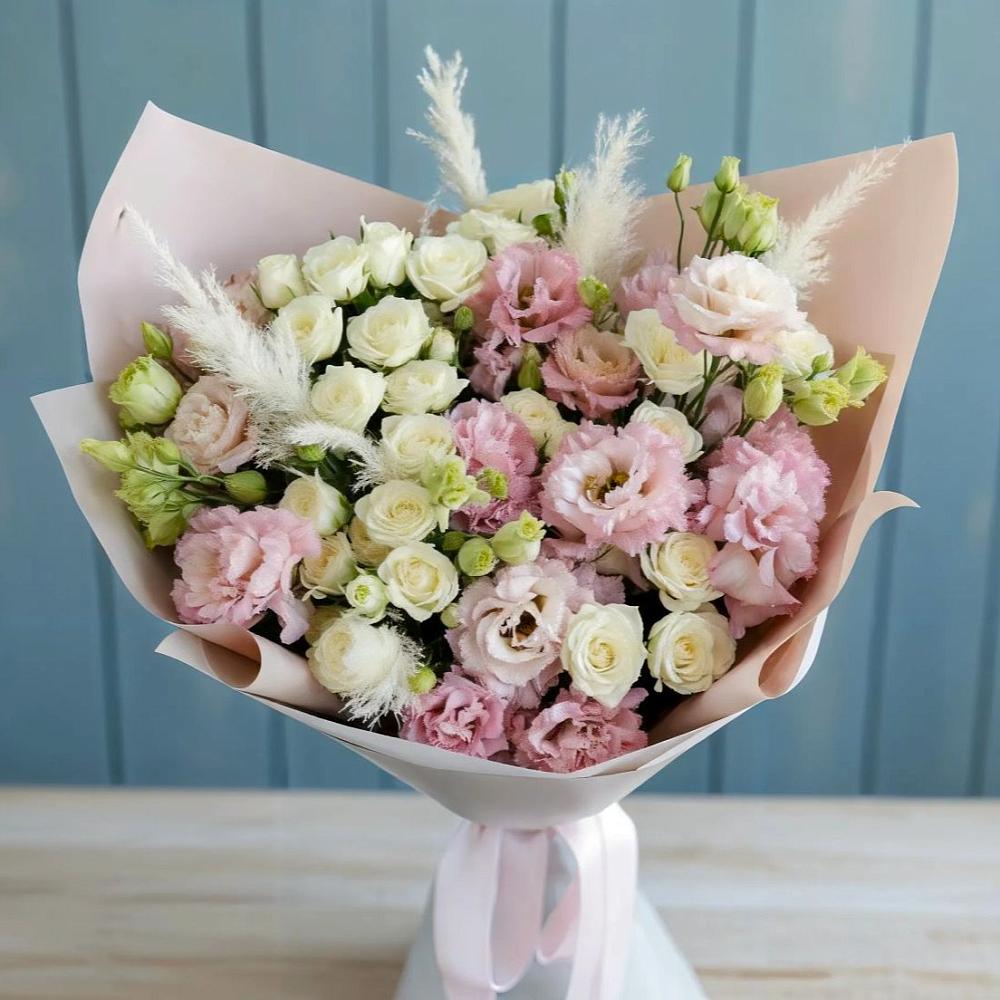 Букет цветов из: Альстромерии и Розы в Верхней Максаковке