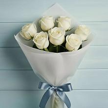 Букет 7 Белых роз Эдлесс Лав в Верхней Максаковке