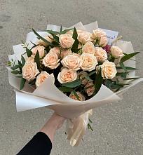 Букет Кремовые розы Латте в Верхней Максаковке