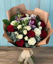 Букет цветов из:  Розы и Альстромерии в Верхней Максаковке