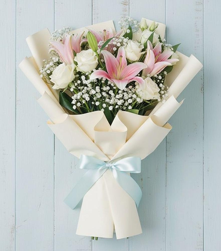 Букет цветов из: Лилии в Верхней Максаковке