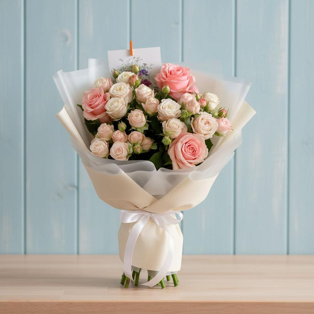 Букет цветов из: Розы в Верхней Максаковке