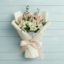 Букет цветов из:  Альстромерии #REPLACE_PRED# Верхней Максаковке