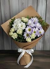 Букет цветов из:  Хризантемы и Розы в Верхней Максаковке
