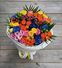 Букет цветов из:  Розы и Хризантемы в Верхней Максаковке