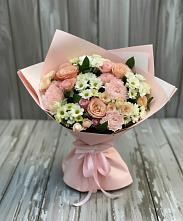 Букет цветов из:  Гвоздики, Розы и Хризантемы в Верхней Максаковке