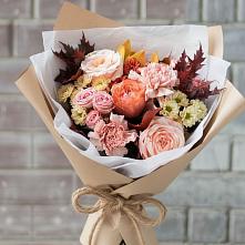 Букет цветов из:  Гвоздики, Хризантемы и Розы в Верхней Максаковке