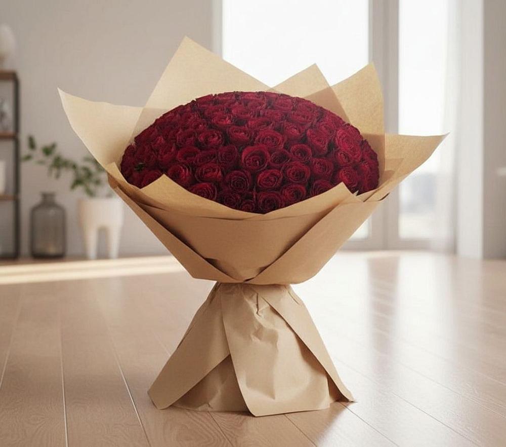 Букет 101 Красная роза в Верхней Максаковке
