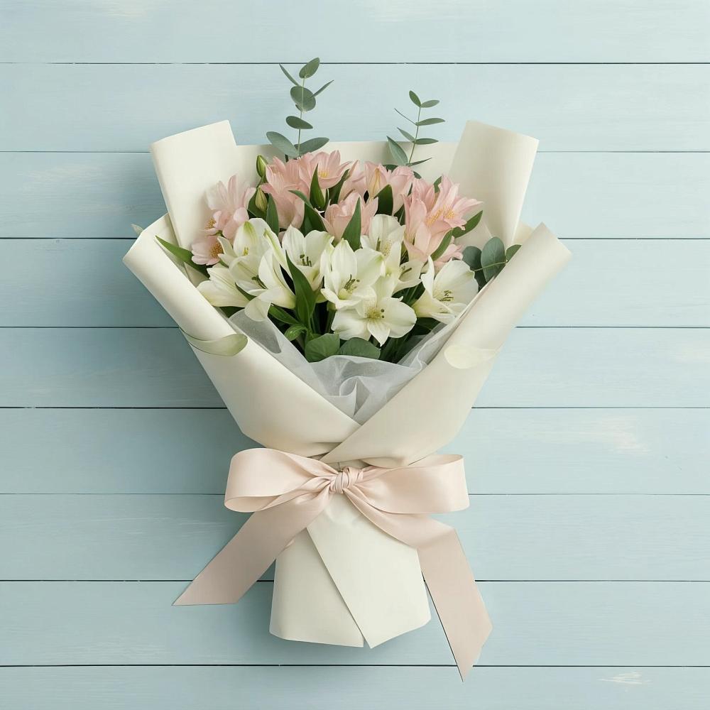 Букет цветов из: Альстромерии в Верхней Максаковке