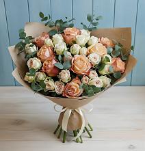 Букет цветов из:  Альстромерии и Розы в Верхней Максаковке